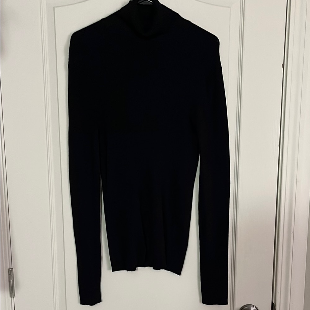 NWOT- size large black turtle neck, stretchy and comfortable material